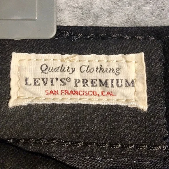 Levi's Black 711 Skinny Denim Jeans Size W29 L32 - Picture 4 of 12